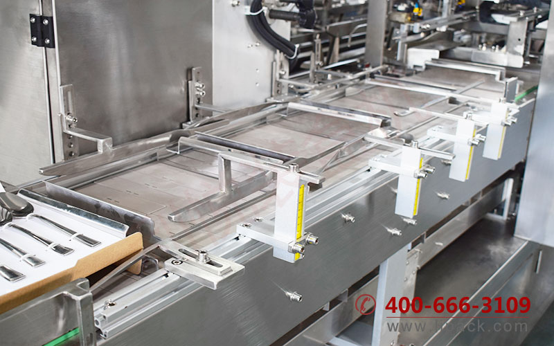 corrugated carton cartoning machine for Cutlery