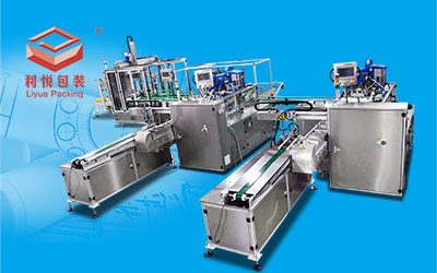 Automatic packing production line for masks